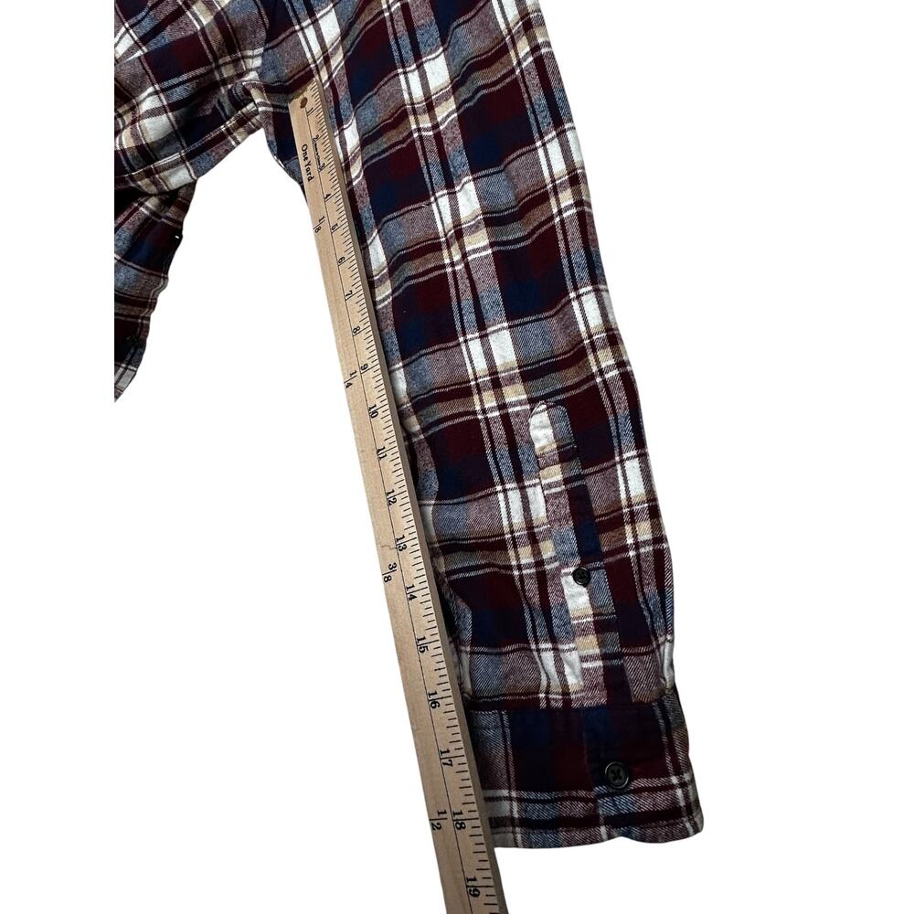 Marvel Comics St. John’s Bay Upcycled Plaid Flannel Shirt Men’s 4XLT OOAK - Picture 6 of 9